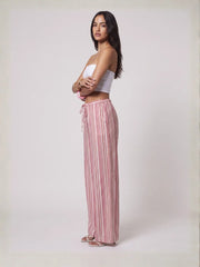 Pink Striped Pants