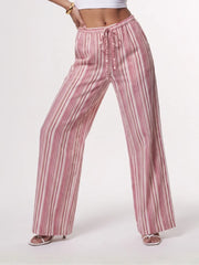 Pink Striped Pants