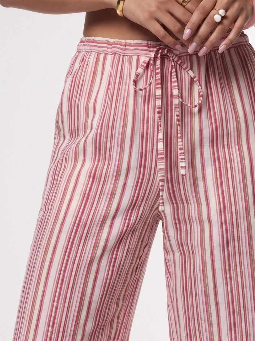 Pink Striped Pants