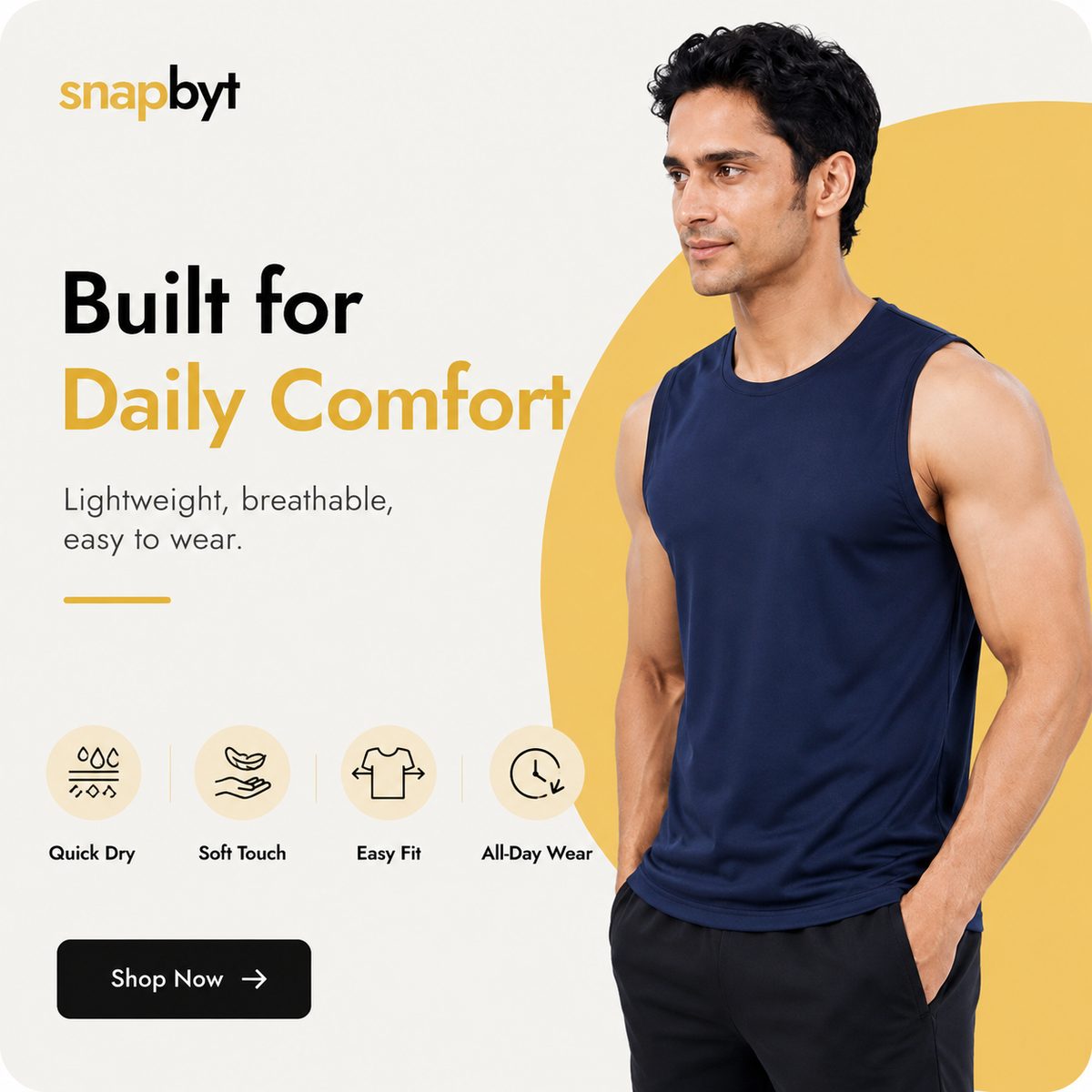Pack Of 5 Sleeveless Vests For Men
