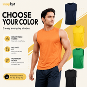 Pack Of 5 Sleeveless Vests For Men