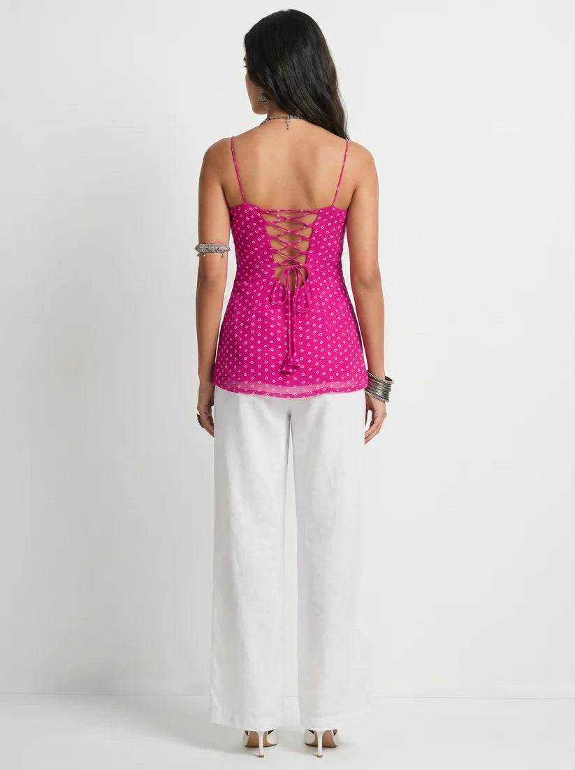 Rasika Bandhani Corset Kurti Top