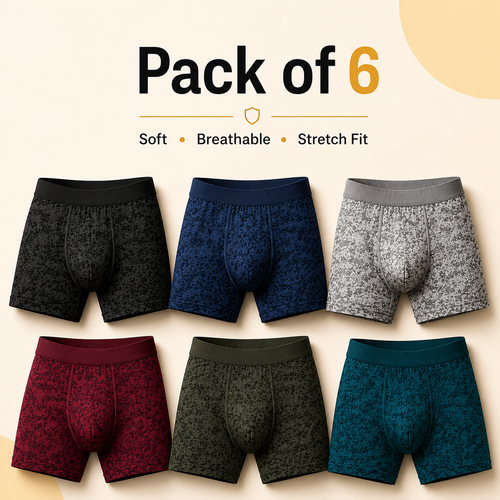 Men's Attractive Printed Underwears (Buy 1 Get 5 Free)