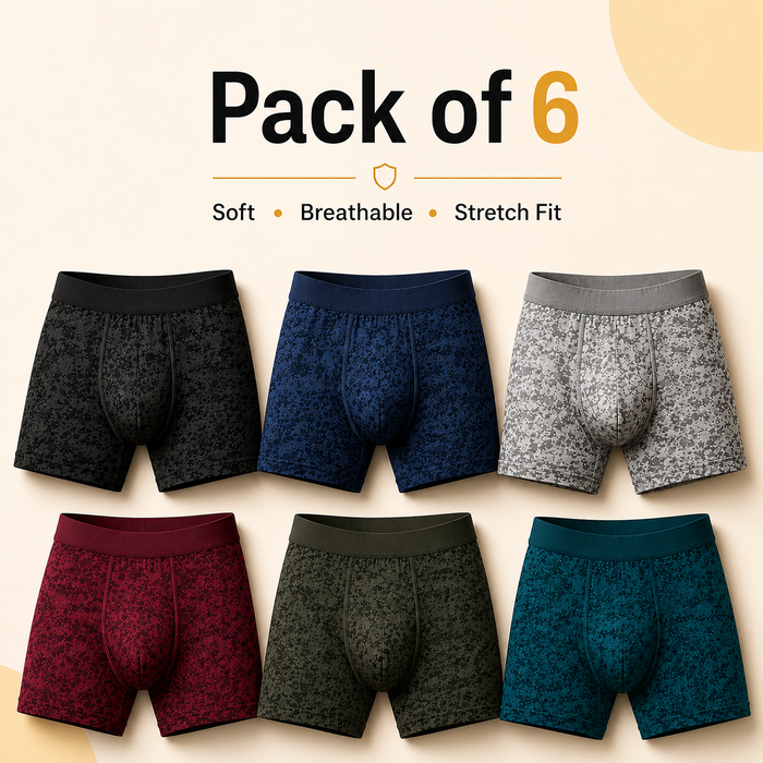 Men's Attractive Printed Underwears (Buy 1 Get 5 Free)