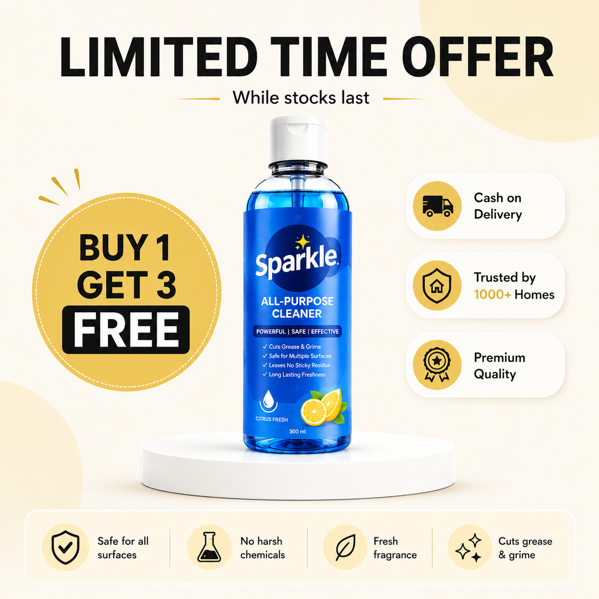 Multi-Purpose Cleaner All-in-One (Buy 1 Get 3 FREE)